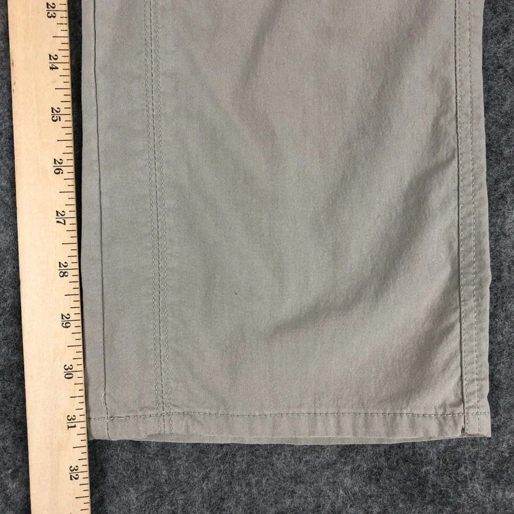 Kuhl Womens Hiking Pants 10 Regular Beige Spire Roll-Up Pant Mid Rise Zip Pocket